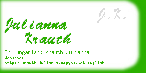 julianna krauth business card